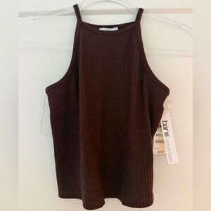 Brown Tank Top, form fitting